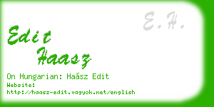 edit haasz business card